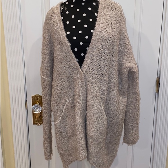 Free People Tan Knit Cardigan - Picture 1 of 3